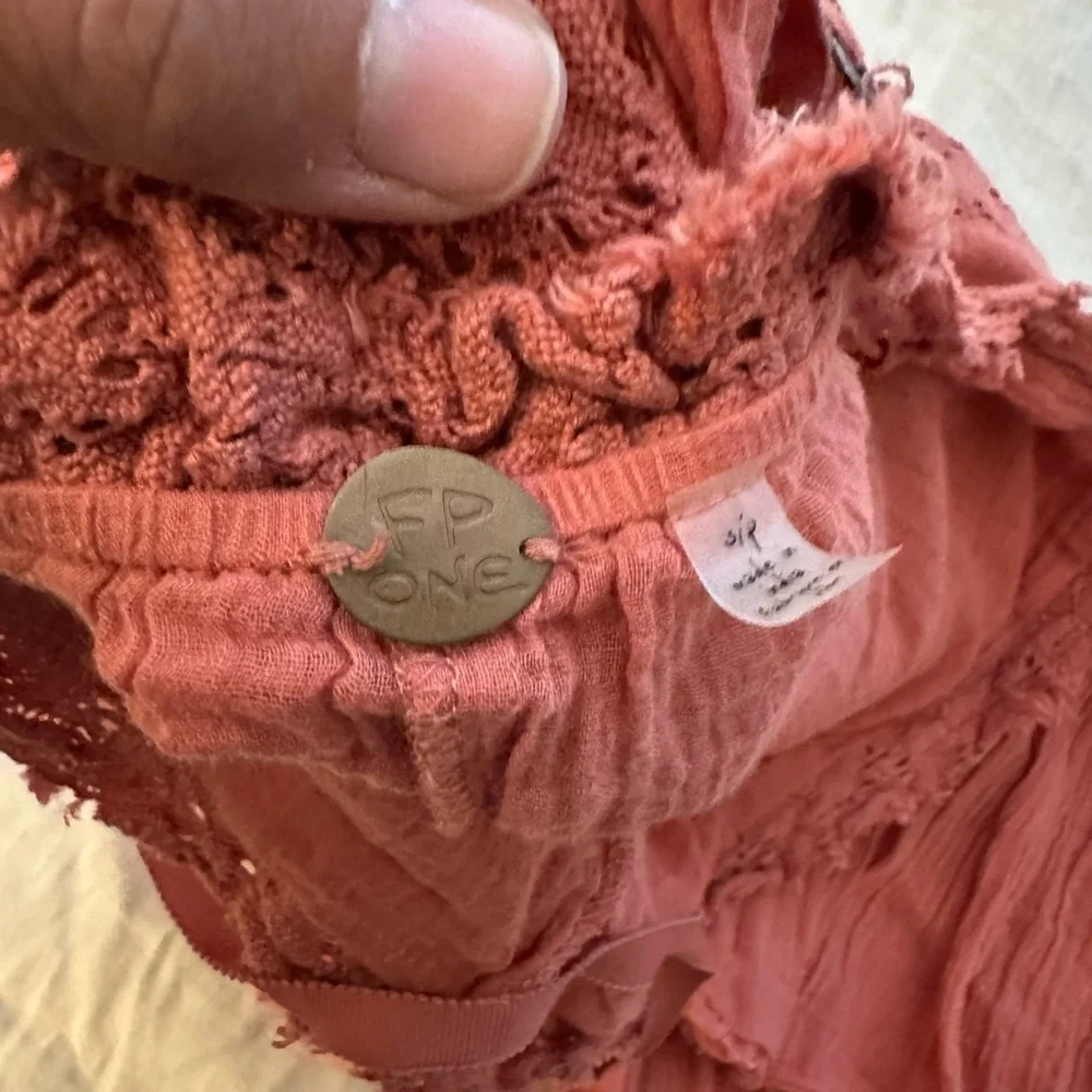 FREE PEOPLE Shailee Crochet Slip Dress (D2)